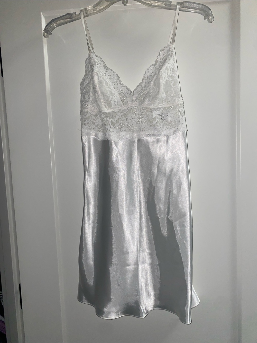 Never worn Satin Lace Chemise Slip in White - Women Intimates & Sleepwear